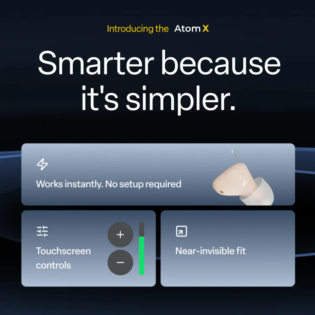 Audien Hearing Atom X Hearing Aids with Digital Case Control - Image 11