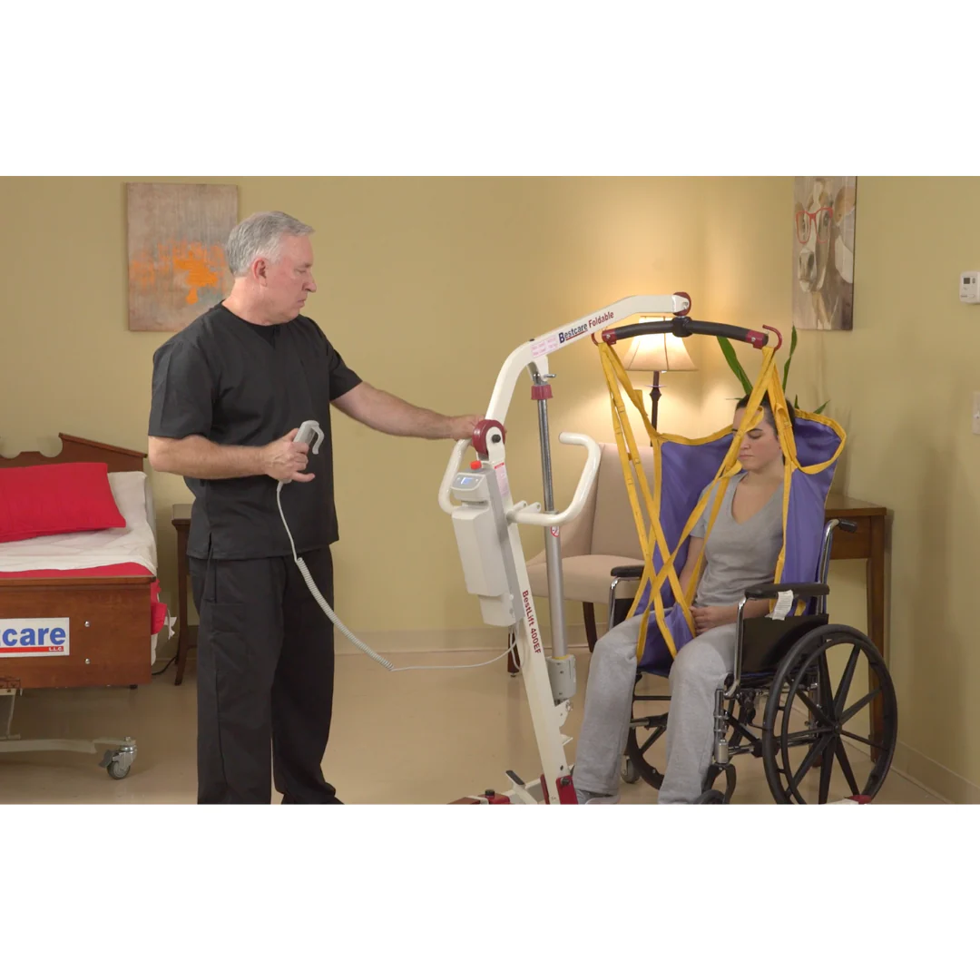Bestcare BestLift PL400EF Compact Foldable Electric Mobile Floor Lift - Image 6