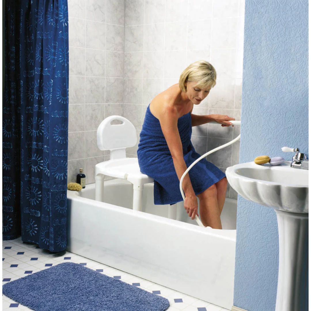 Carex Bariatric Bath Seat And Shower Chair with Backrest - Image 11