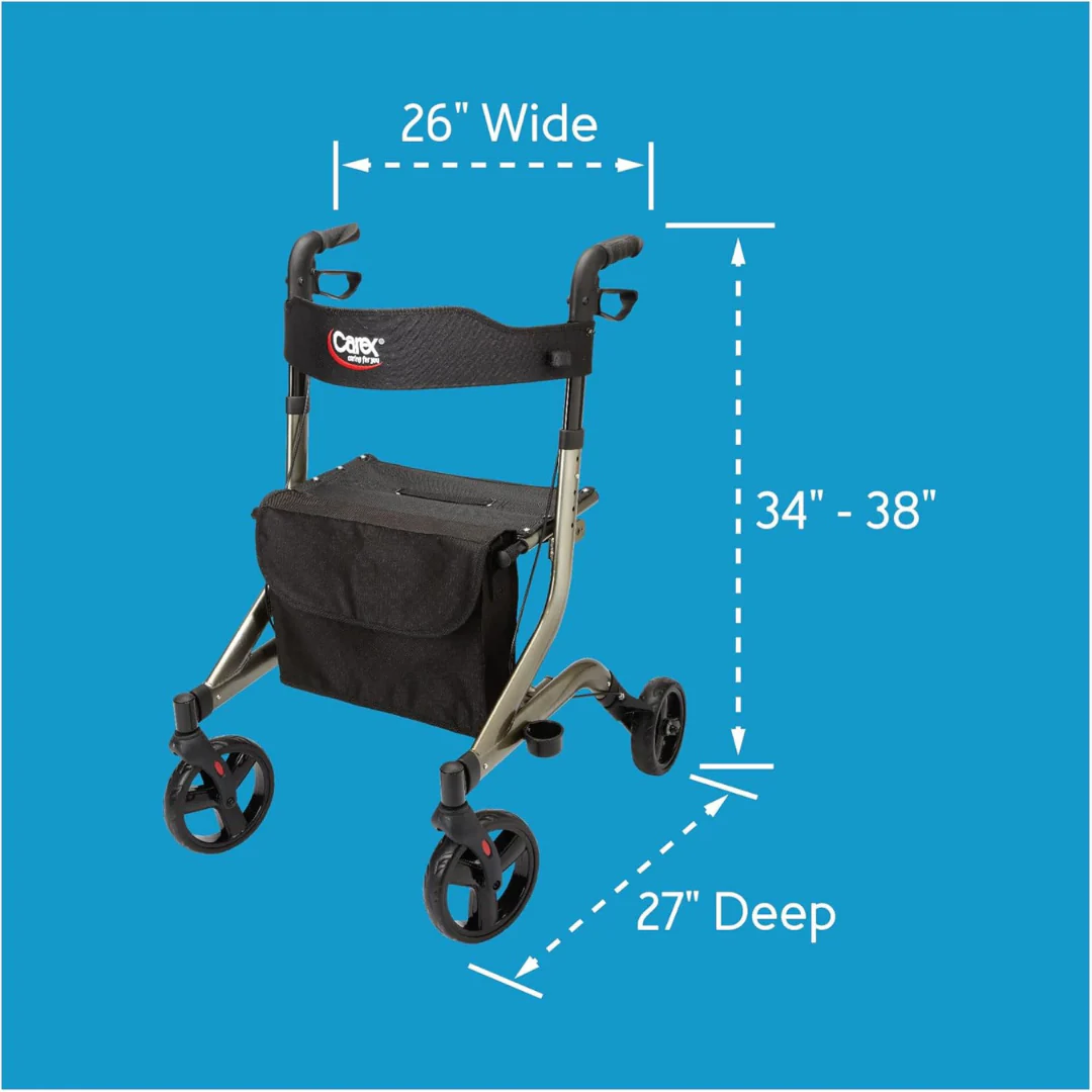Carex Crosstour Rolling Walker with Euro Design - Image 8