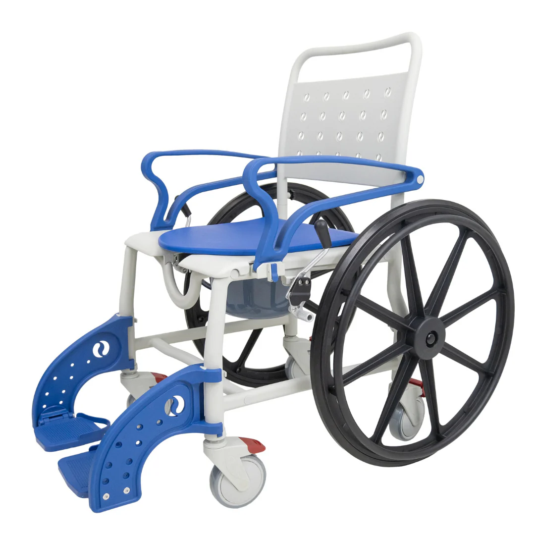 Climbing Steps Sidekick Shower Chair with Commode Opening - Image 2