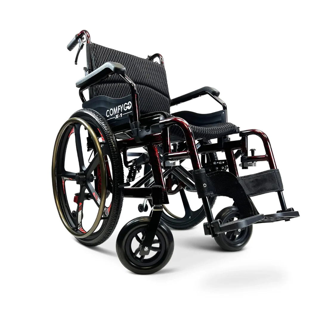 ComfyGo X-1 Lightweight Manual Wheelchair with Quick-Detach Wheels - Image 6