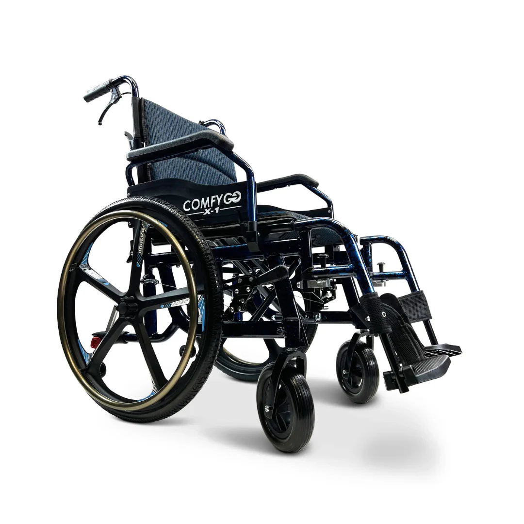 ComfyGo X-1 Lightweight Manual Wheelchair with Quick-Detach Wheels - Image 7