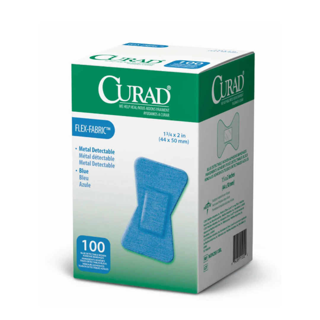 CURAD Food Service Metal-Detectable Blue Fabric Adhesive Bandages - Image 13