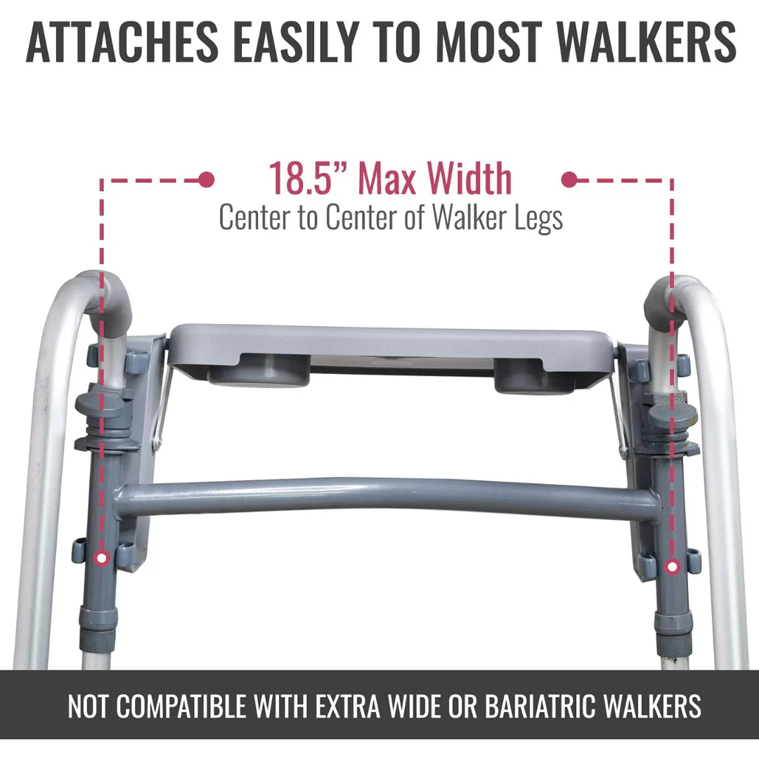 DMI® Folding Walker Tray with Cup Holders - Image 5