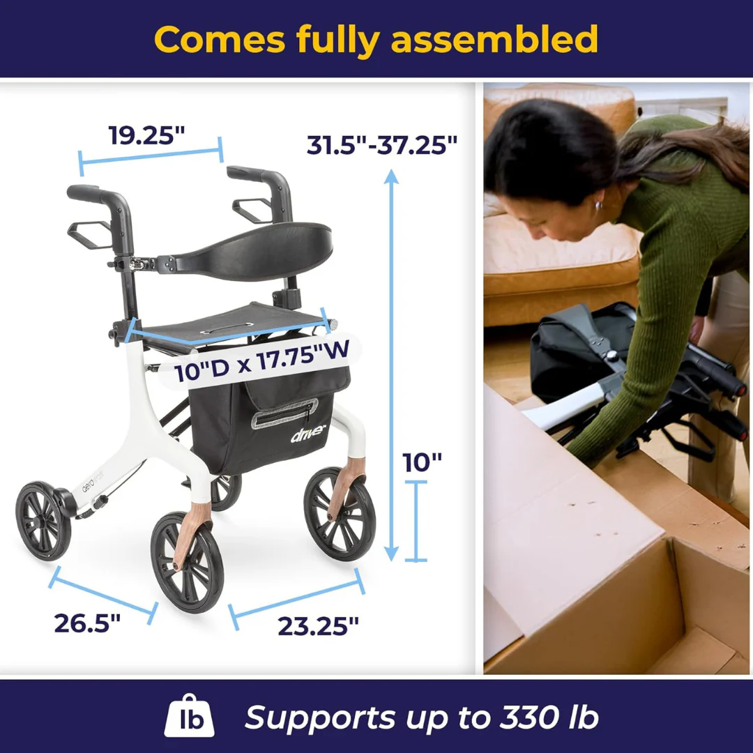 Drive AeroWalk Ultra-Lite Rollator - Image 23