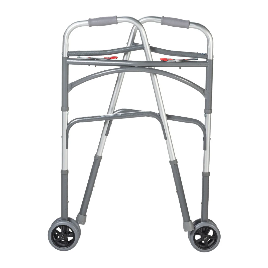 Drive Bariatric Aluminum Two Button Folding Walker - Image 6