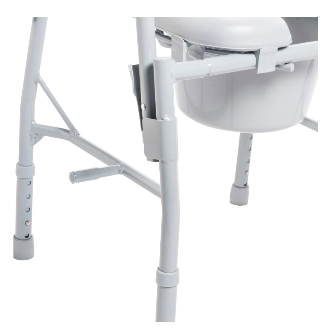 Drive Drop Arm Steel Commode with Padded Seat - Image 7