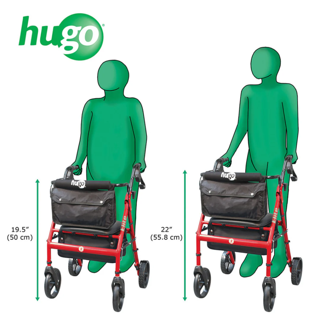 Drive Hugo Elite Rolling walker with a Seat - Image 6