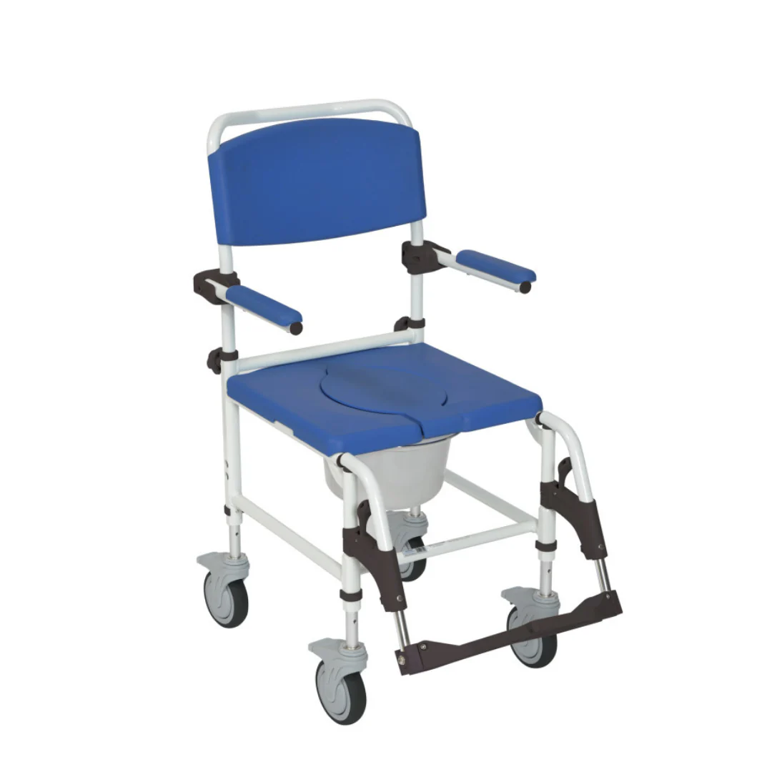 Drive Medical 3-in-1 Rolling Shower Chair Commode - Image 2