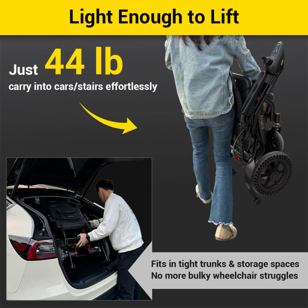 Easwe™ B20  Portable Folding Powerchair - Airline Approved - Image 3