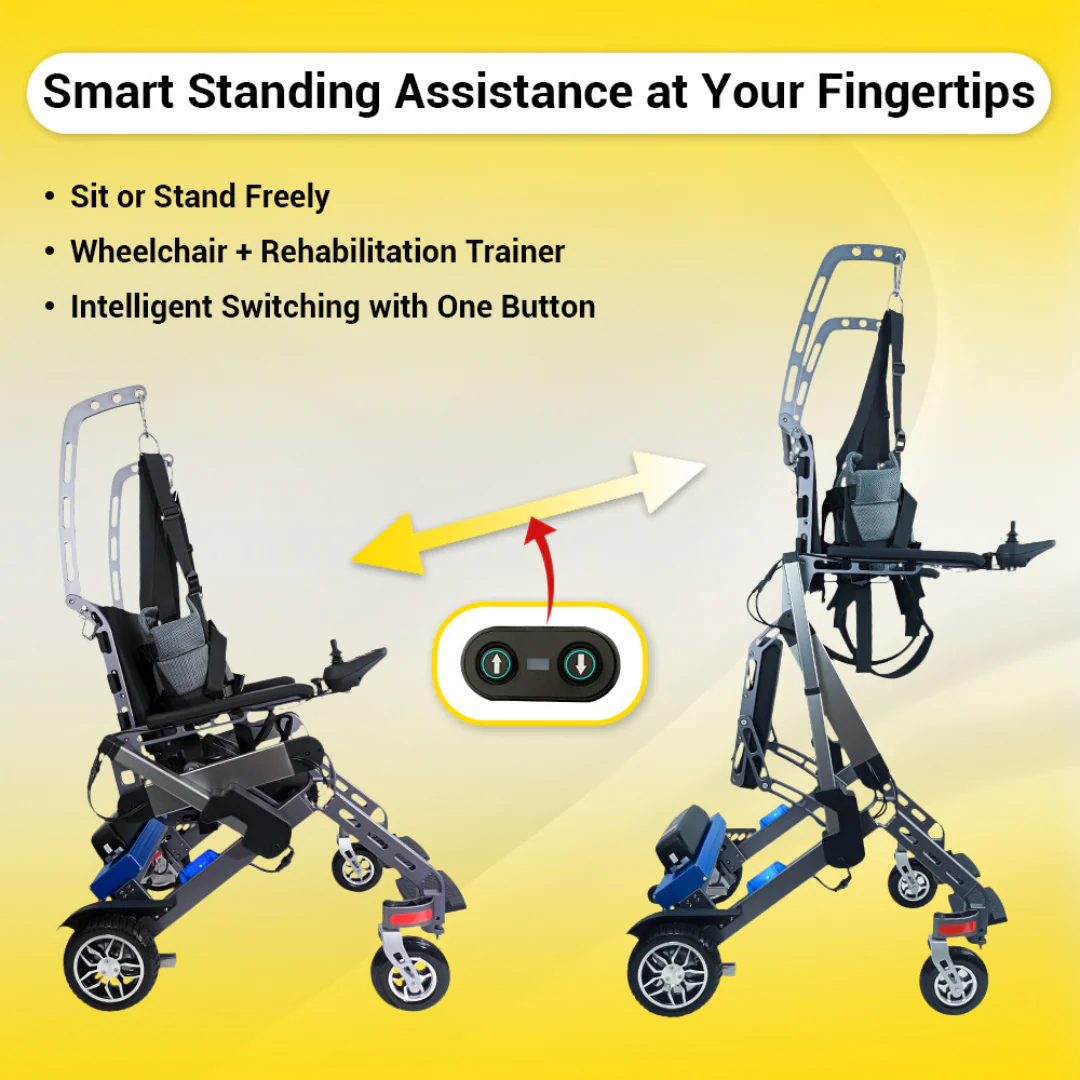 Easwe™ S10 – Standing Electric Wheelchair for Rehabilitation Training - Image 12
