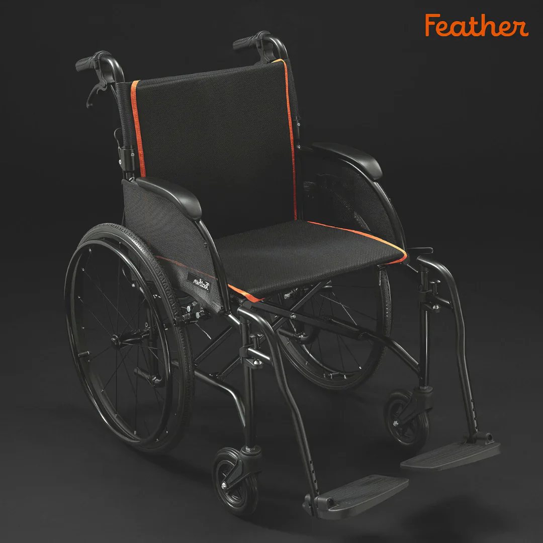Feather Chair 13.5 lb Lightweight Wheelchair w/ Quick Release Wheels - Image 7