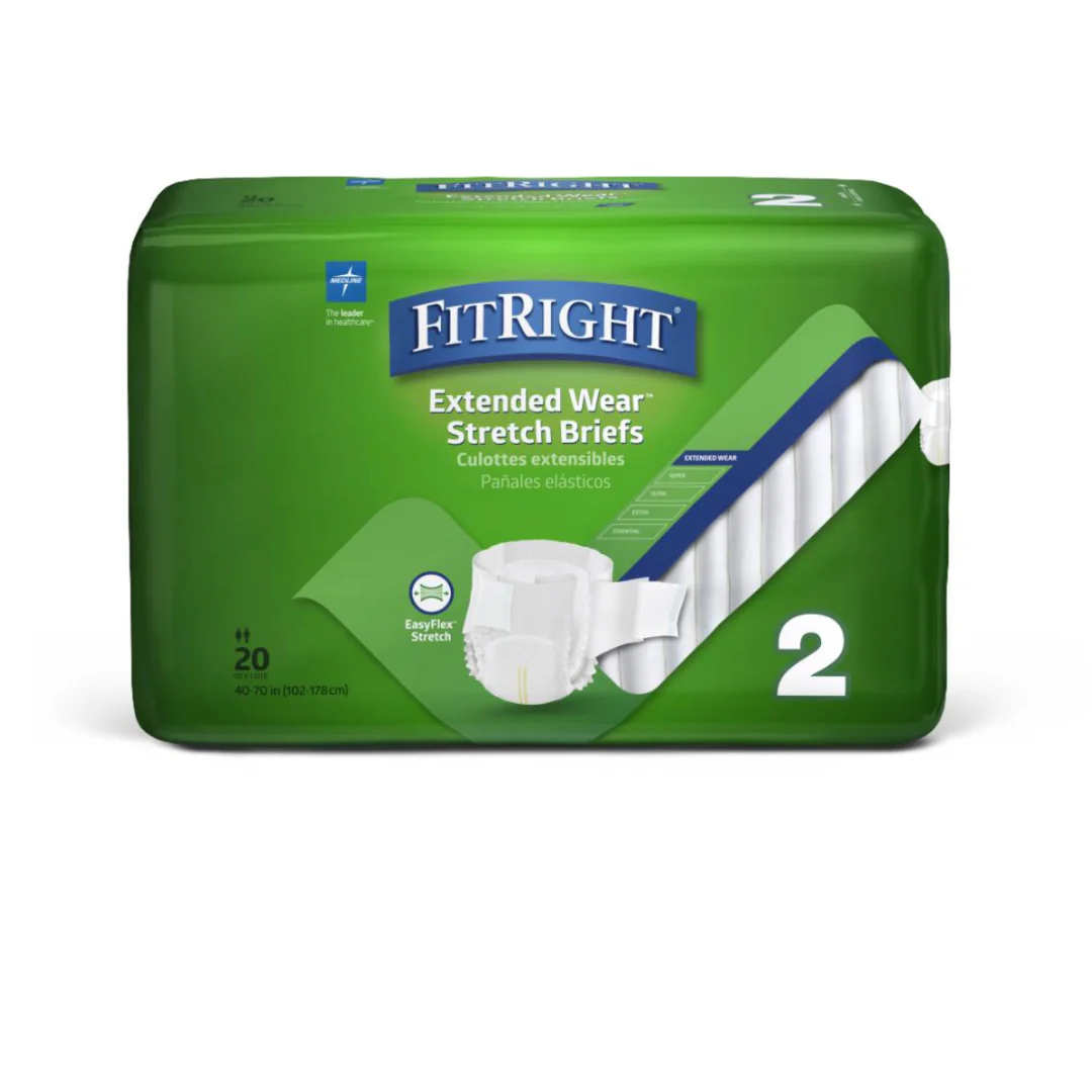 FitRight Extended Wear Stretch Briefs - Overnight Absorbency - Image 8
