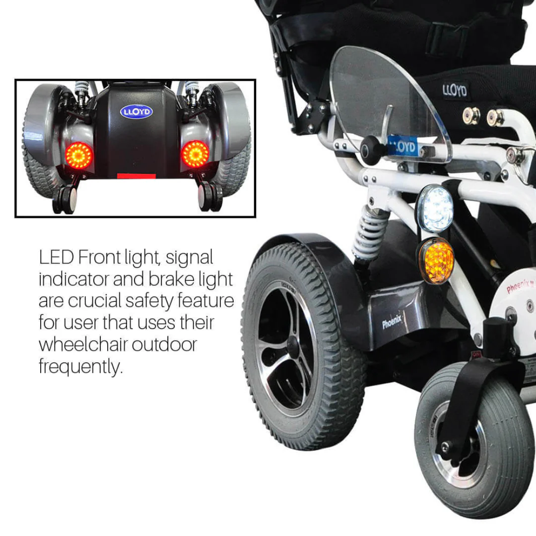 Foldawheel Lloyd Phoenix 2 Standing Power Wheelchair - Image 4