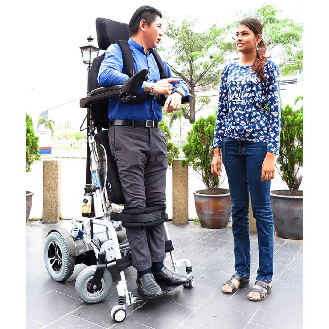 Foldawheel Lloyd Phoenix 2 Standing Power Wheelchair - Image 6