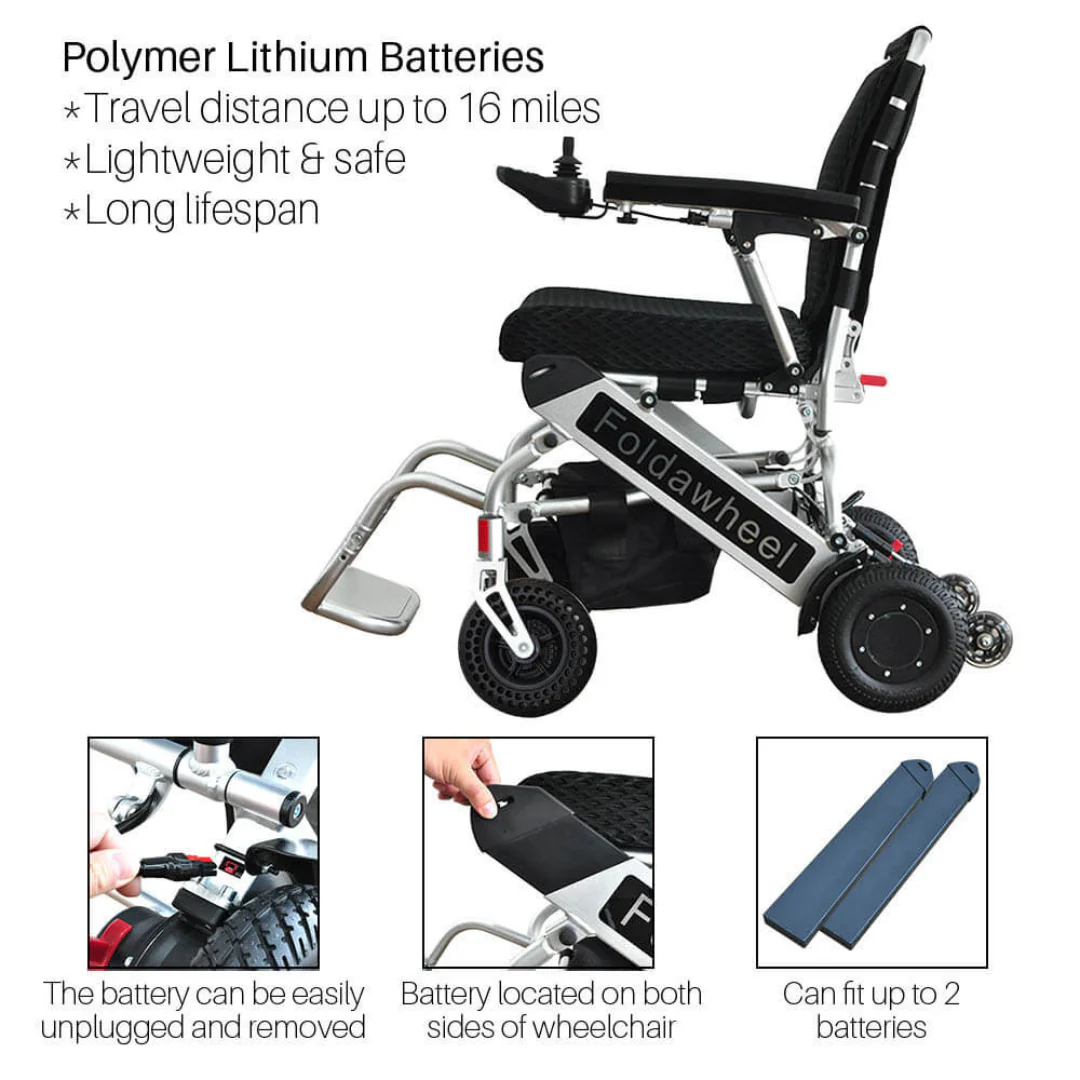 Foldawheel PW-999UL High Performance Portable Powerchair - Image 4