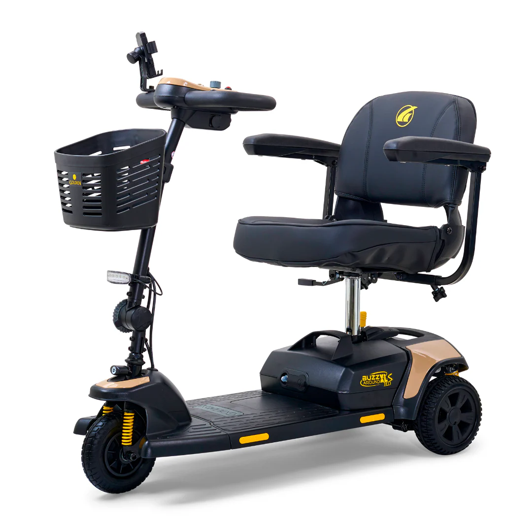 Golden Tech GB121 Buzzaround XLS HD 3-Wheel Portable Scooter with Suspension - Image 35