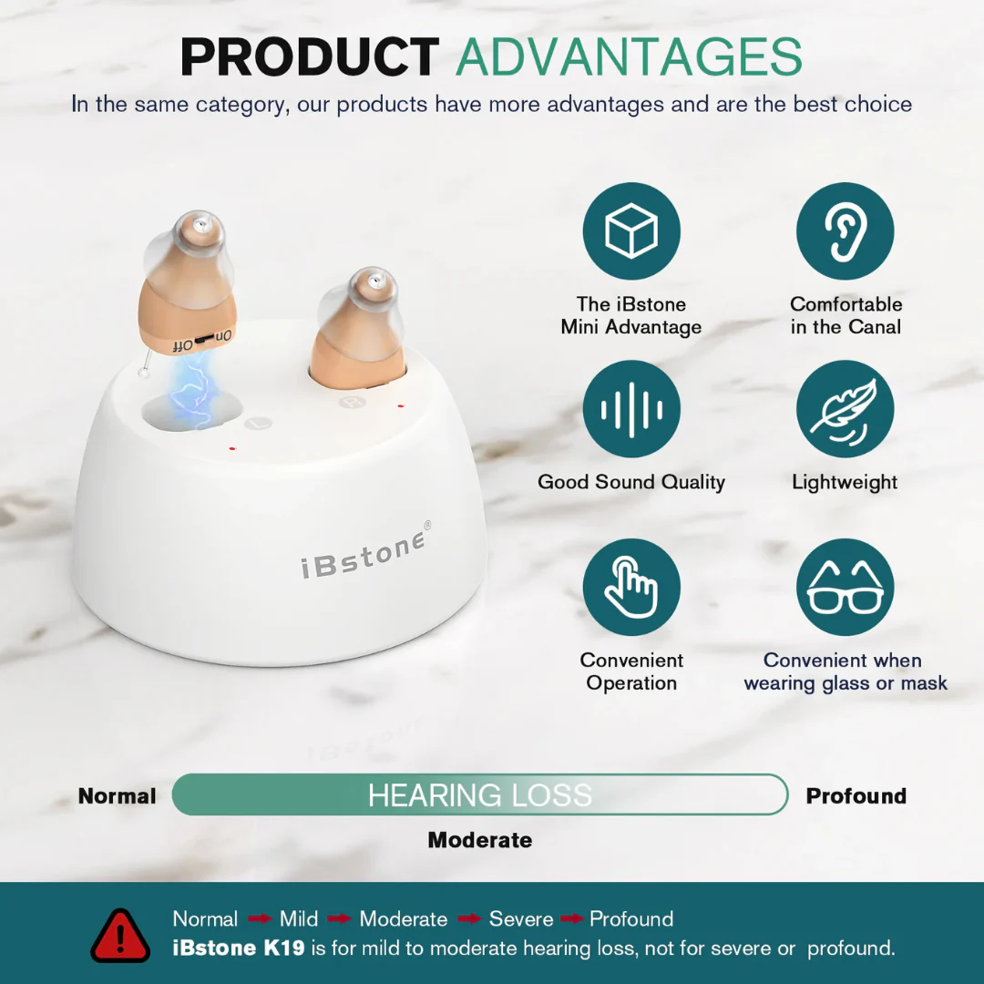 iBstone K19 Rechargeable CIC Hearing Aids - Image 3