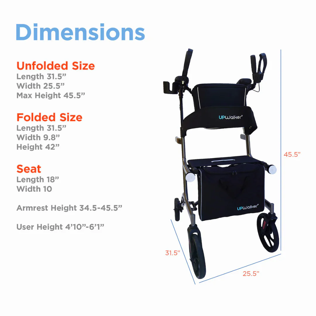 Journey UPWalker Premium Lite V2 Upright Rolling Walker - Open Box - Image 4