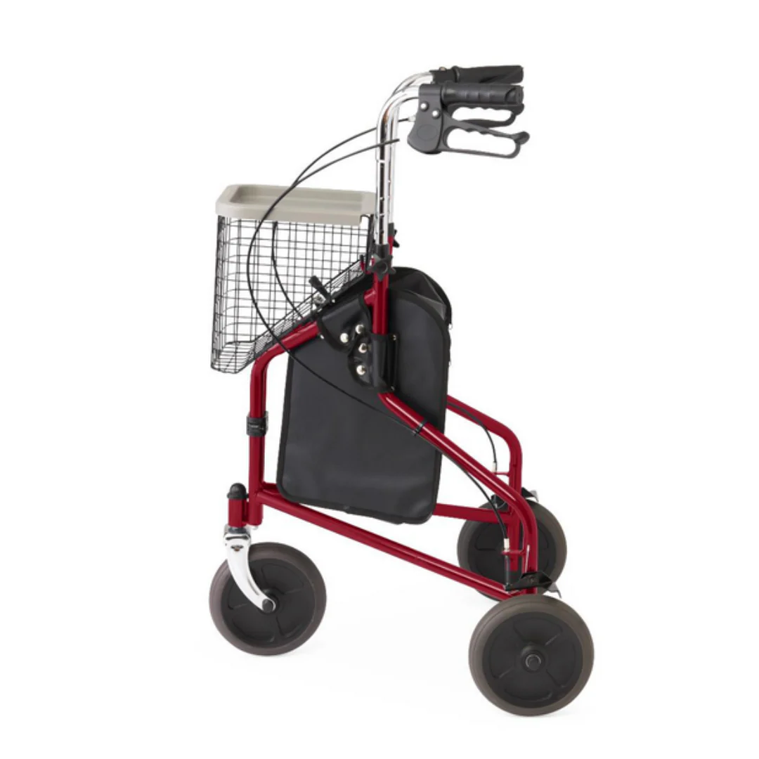 Medline 3-Wheel Steel Rollators - Lightweight and Folding - Image 7