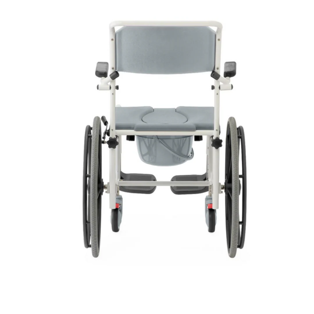 Medline Padded Shower Wheelchair Commode - Open Box Slightly Used - Image 6