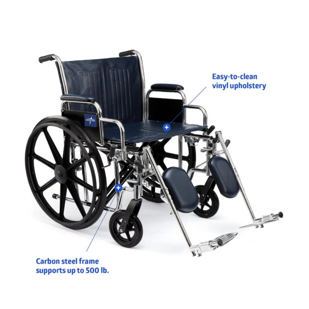Medline Bariatric Extra-Wide Wheelchairs - Image 2