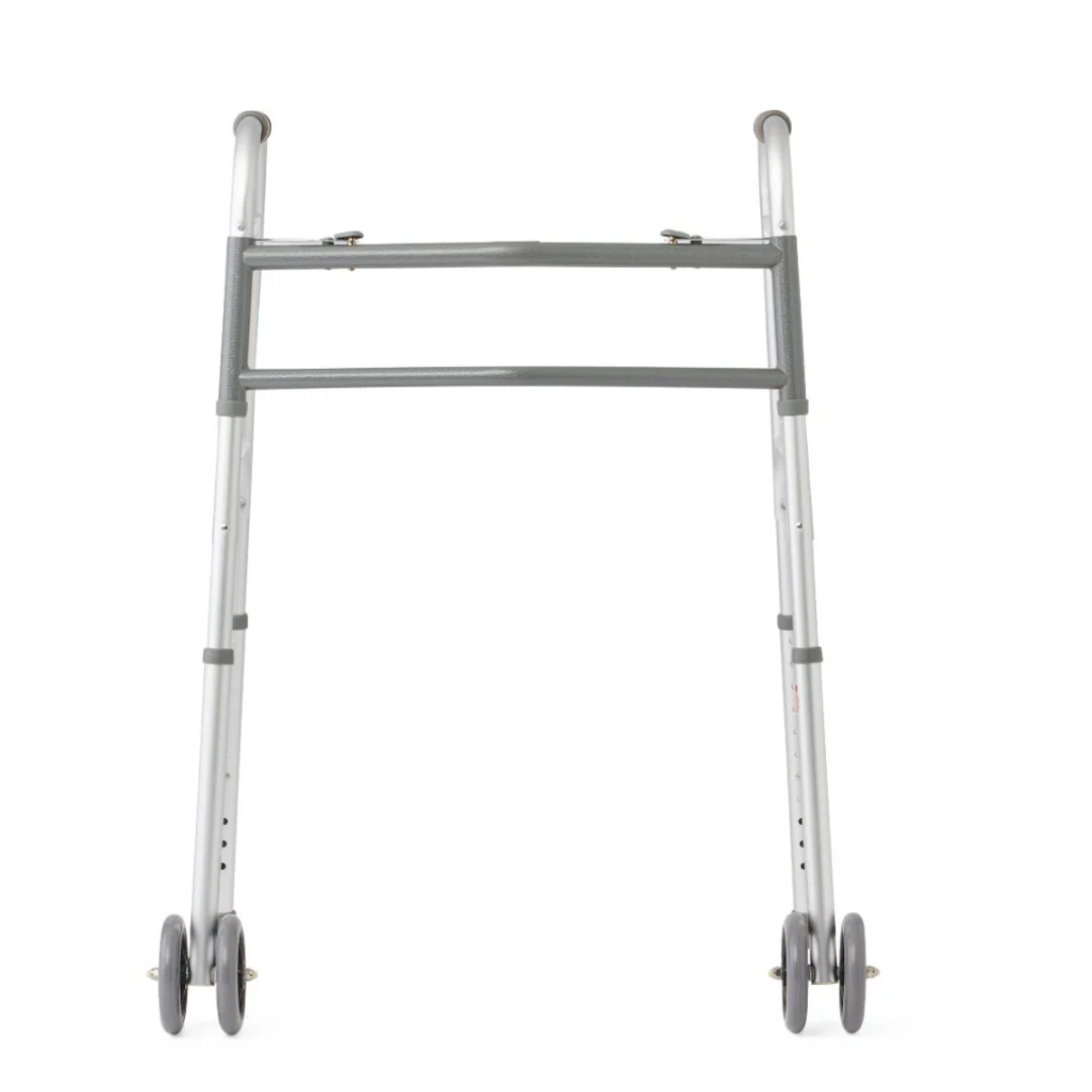 Medline Bariatric Folding Walker with XL Wheels - Image 3