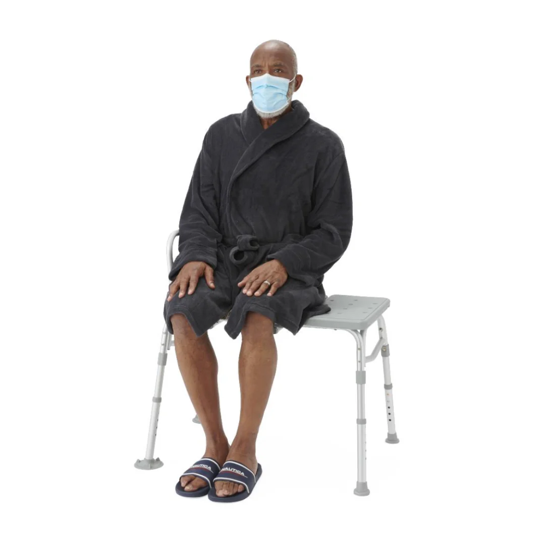 Medline Bariatric Transfer Bath Bench with Back - Image 2