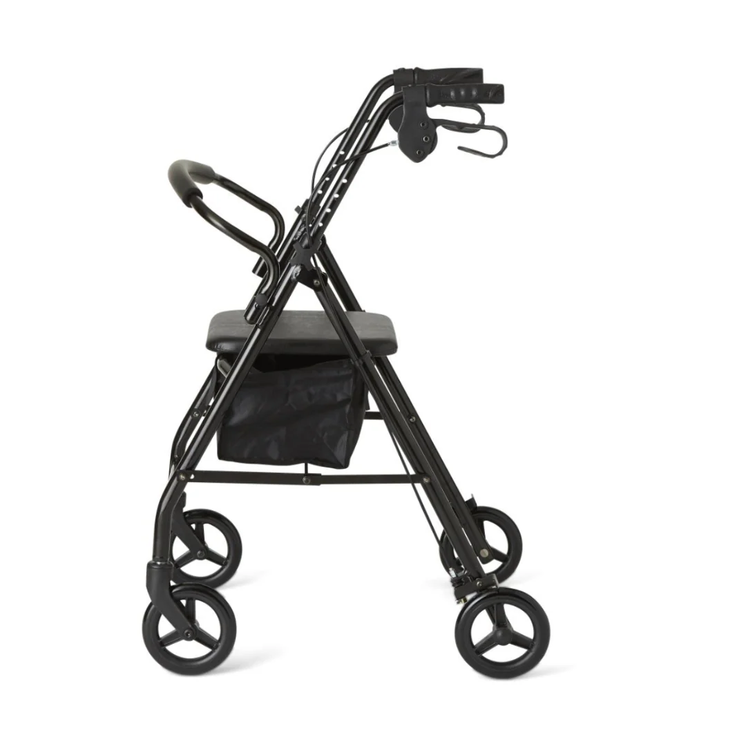 Medline Basic Lightweight Steel Folding Rollator - Open Box - Image 20