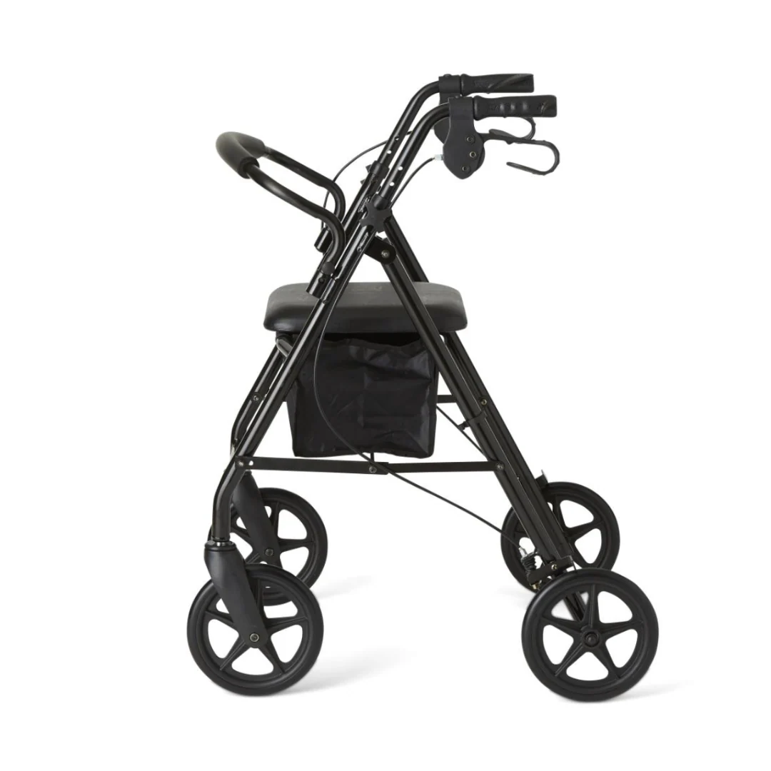 Medline Basic Lightweight Steel Folding Rollator - Open Box - Image 21