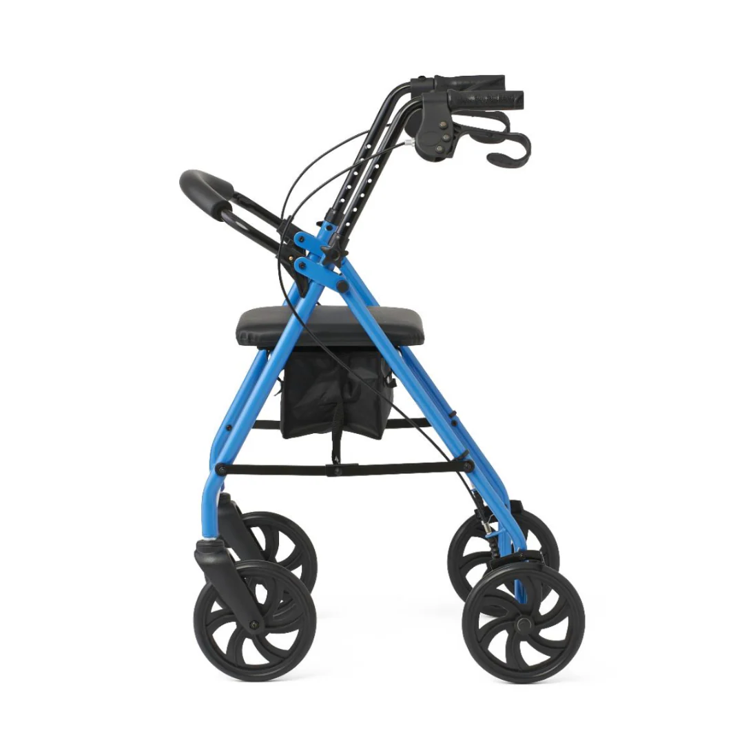 Medline Basic Lightweight Steel Folding Rollator - Open Box - Image 27