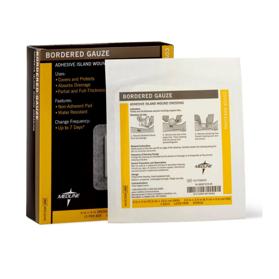 Medline Bordered Gauze Adhesive Island Wound Dressings - Image 19