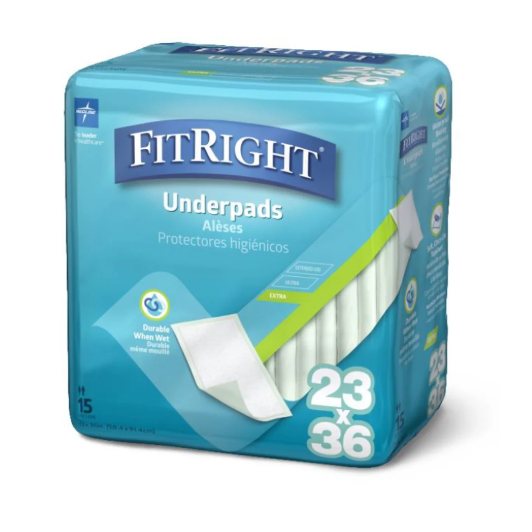 Medline FitRight Underpads - Moderate or Heavy Absorbency - Image 6