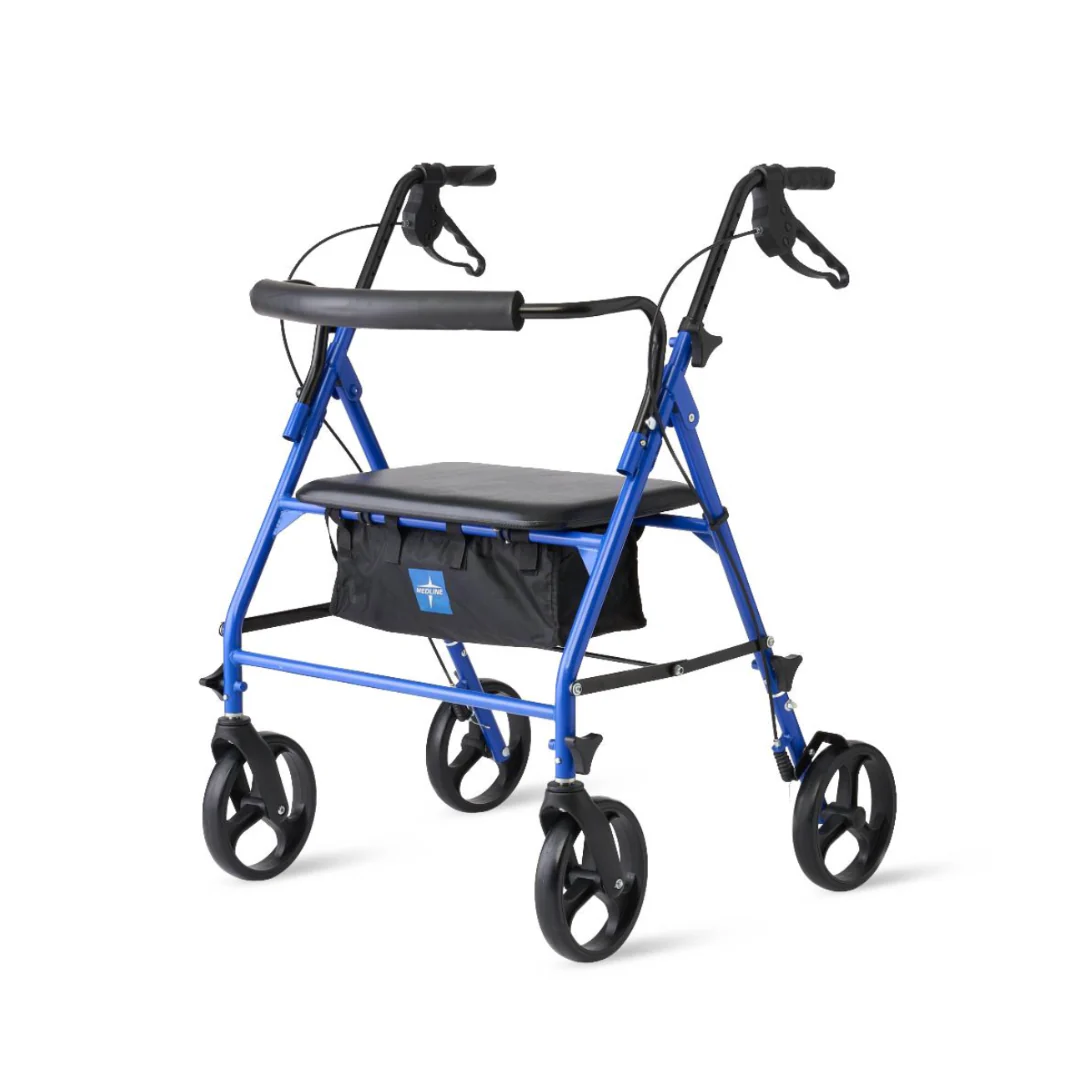 Medline Heavy-Duty Bariatric Rollator with 8" Wheels - Open Box - Image 7