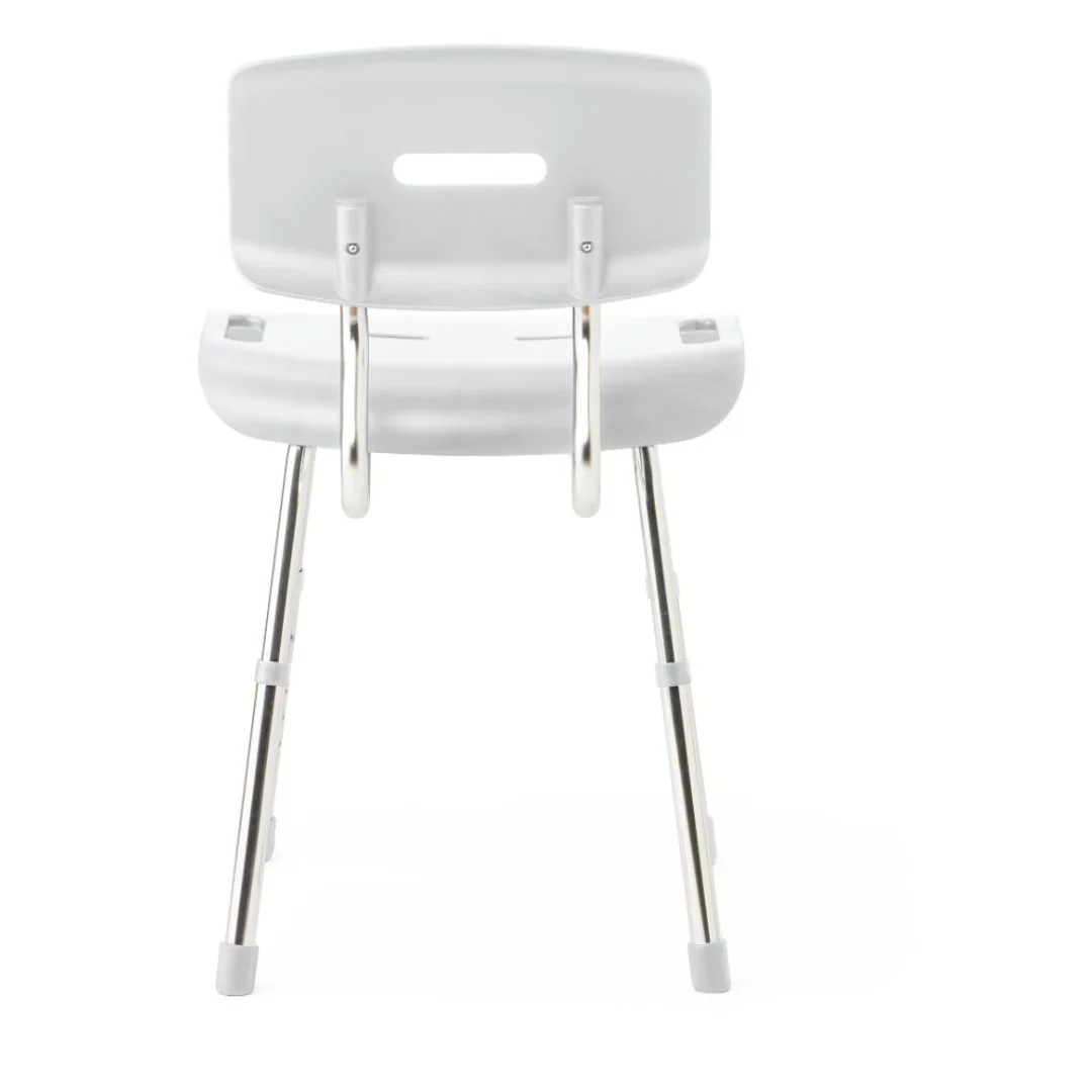 Medline Modern Shower Chair with Backrest - Microban Treated - Image 4