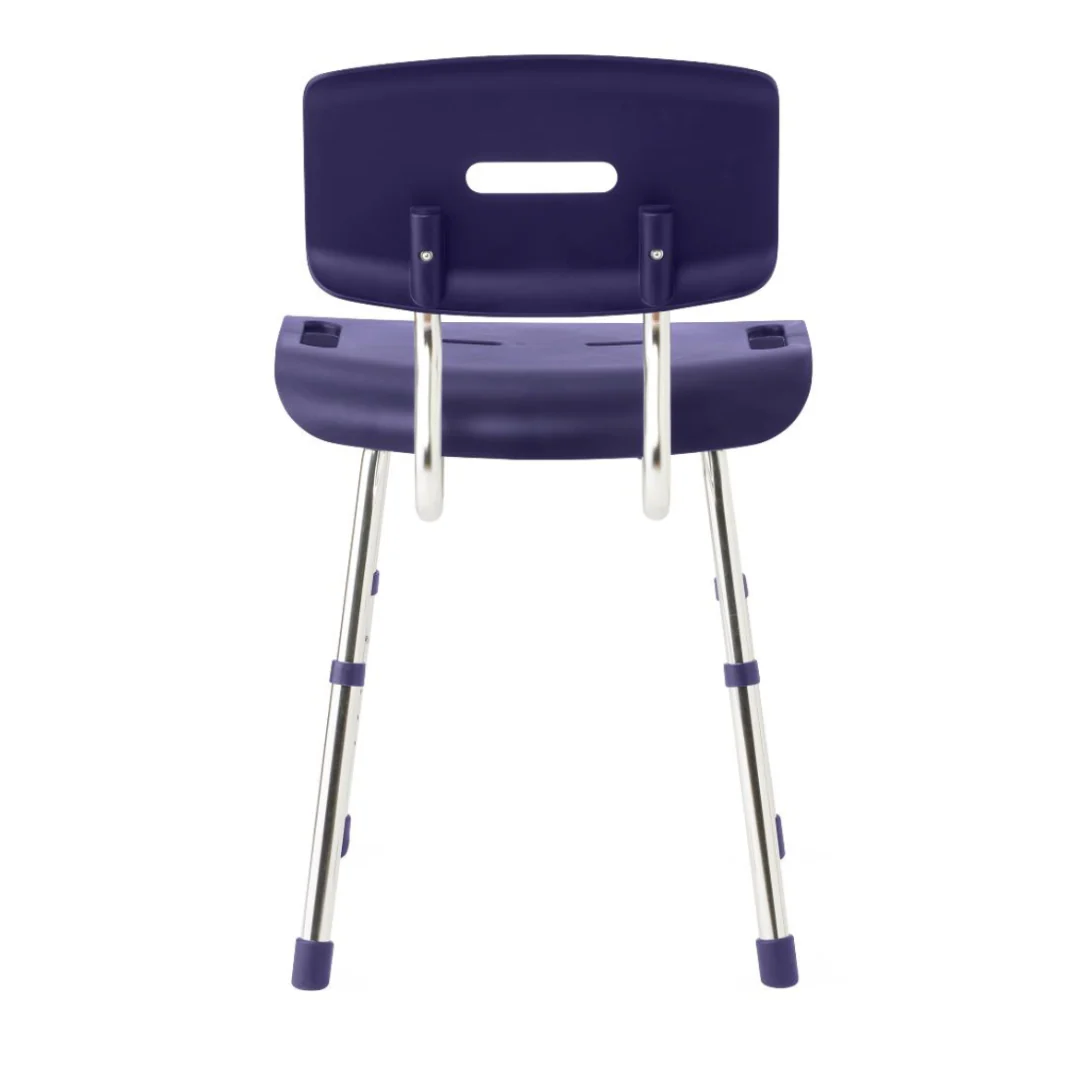 Medline Modern Shower Chair with Backrest - Microban Treated - Image 9