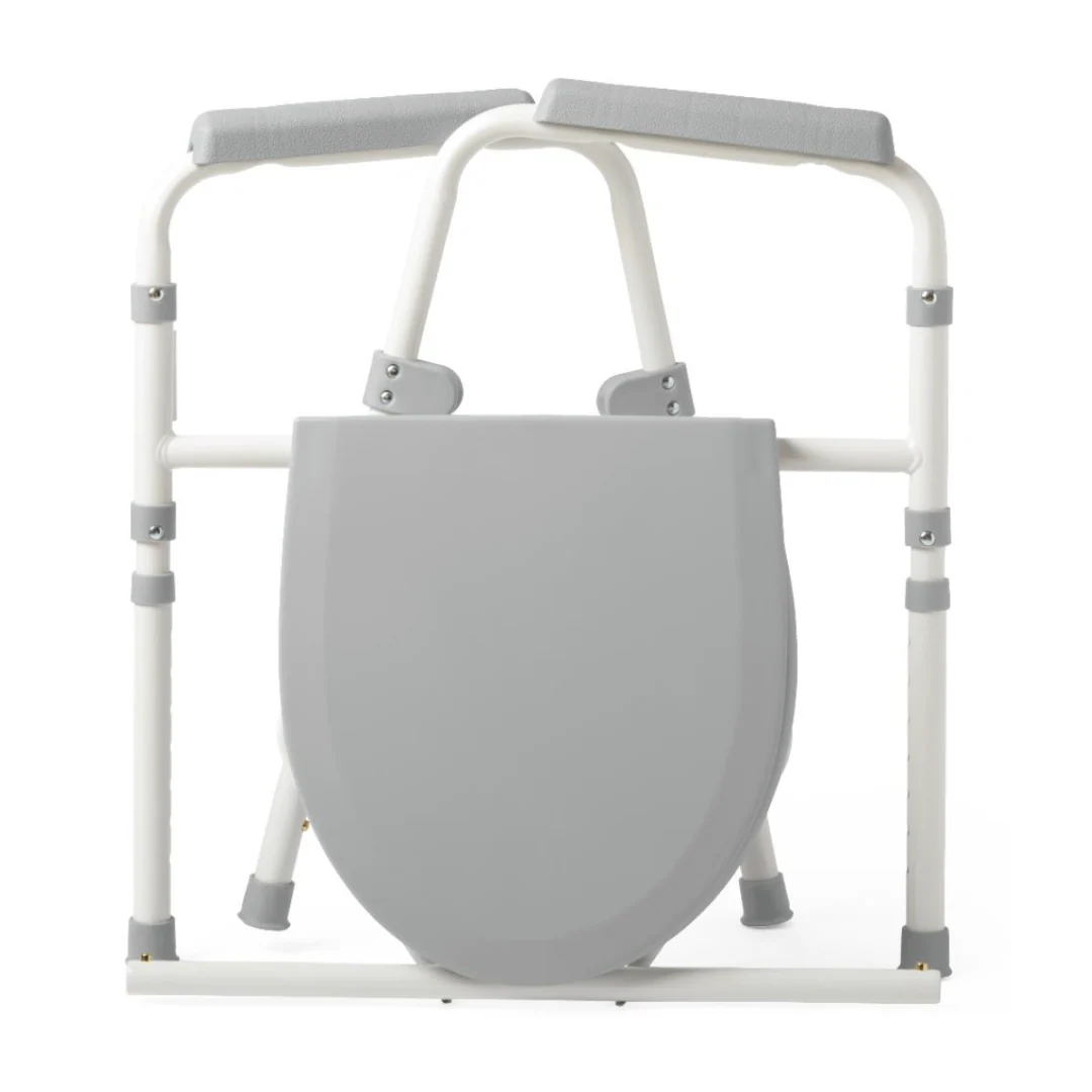 Medline Steel 3-in-1 Folding Commode with Splashguard - Image 3