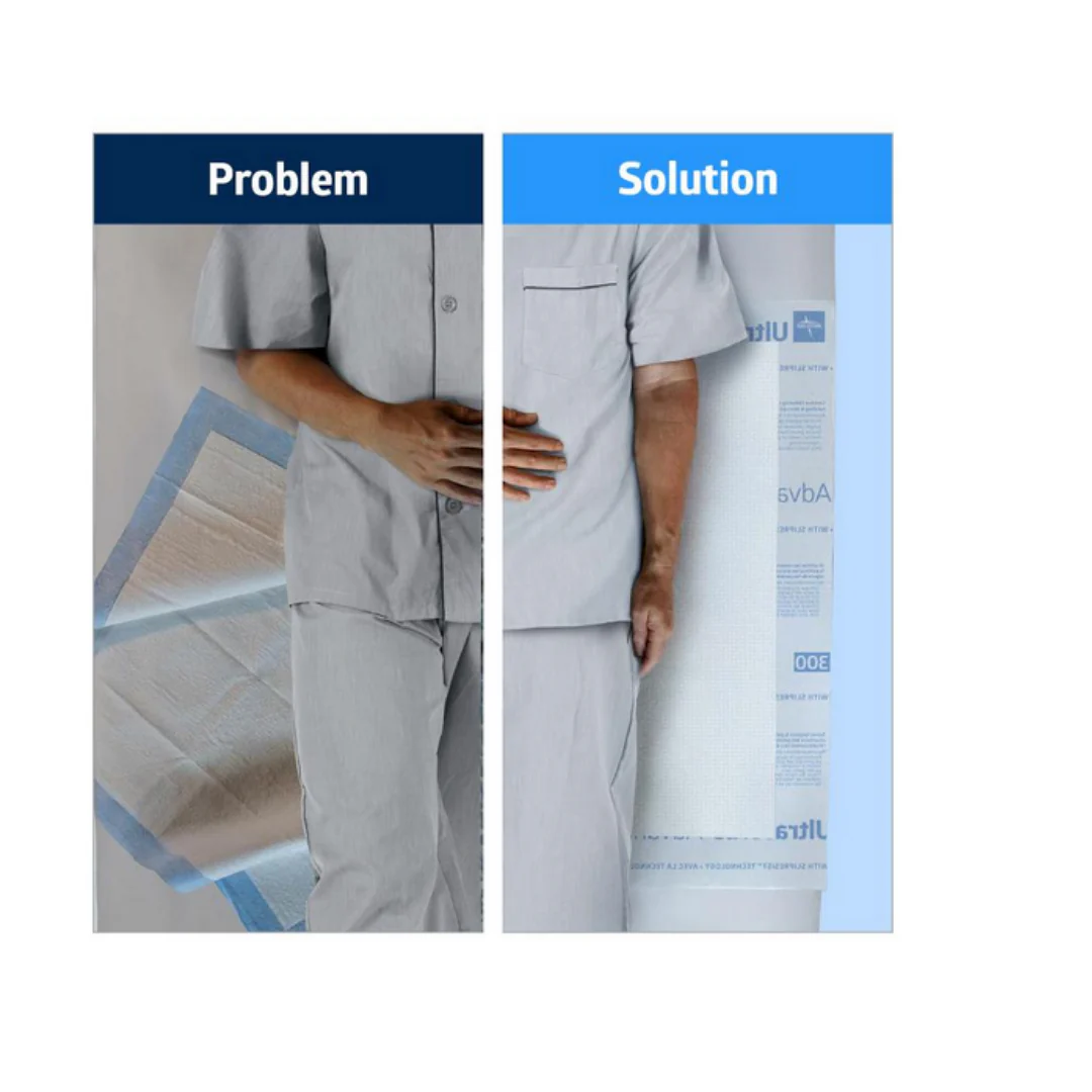 Medline Ultrasorbs Advanced Premium Underpads with SlipResist Technology - Image 3