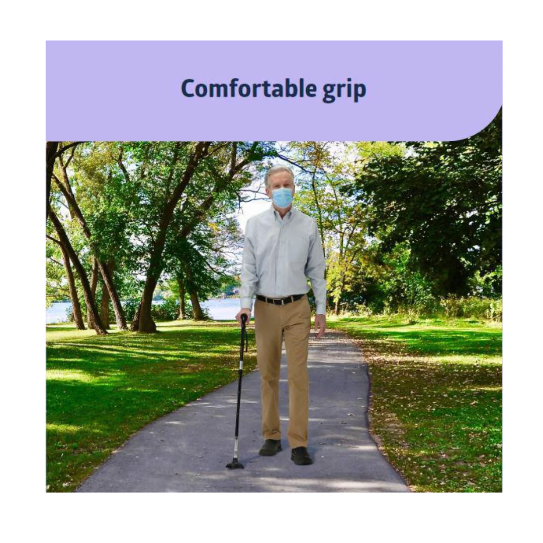 Medline Walk Steady Kit for Caregivers - Walker and Cane Bundle - Image 3