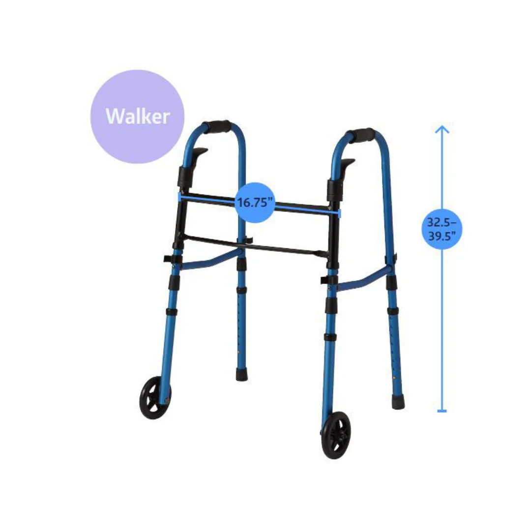 Medline Walk Steady Kit for Caregivers - Walker and Cane Bundle - Image 9