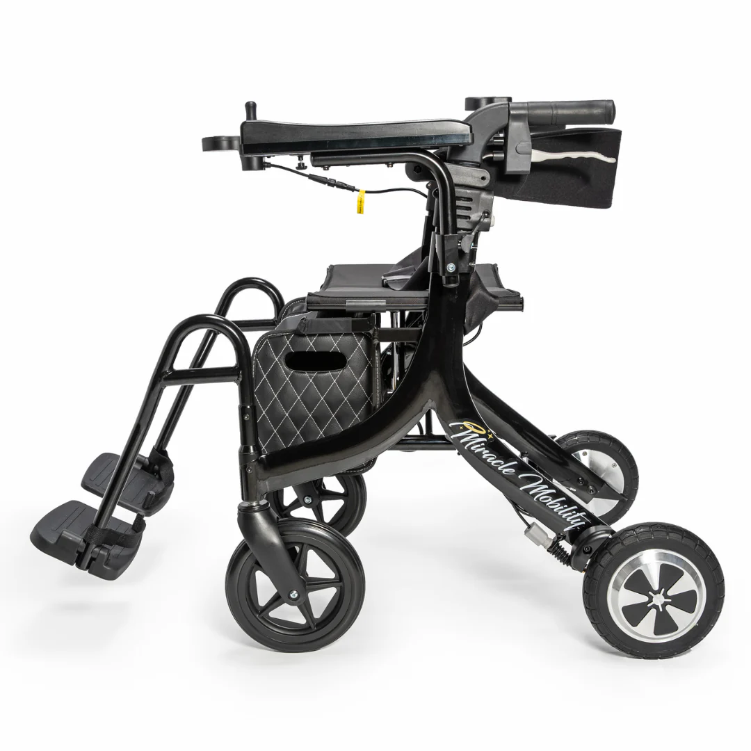 Miracle Mobility Portable 4N1 Walker Wheelchair Combo - Image 10
