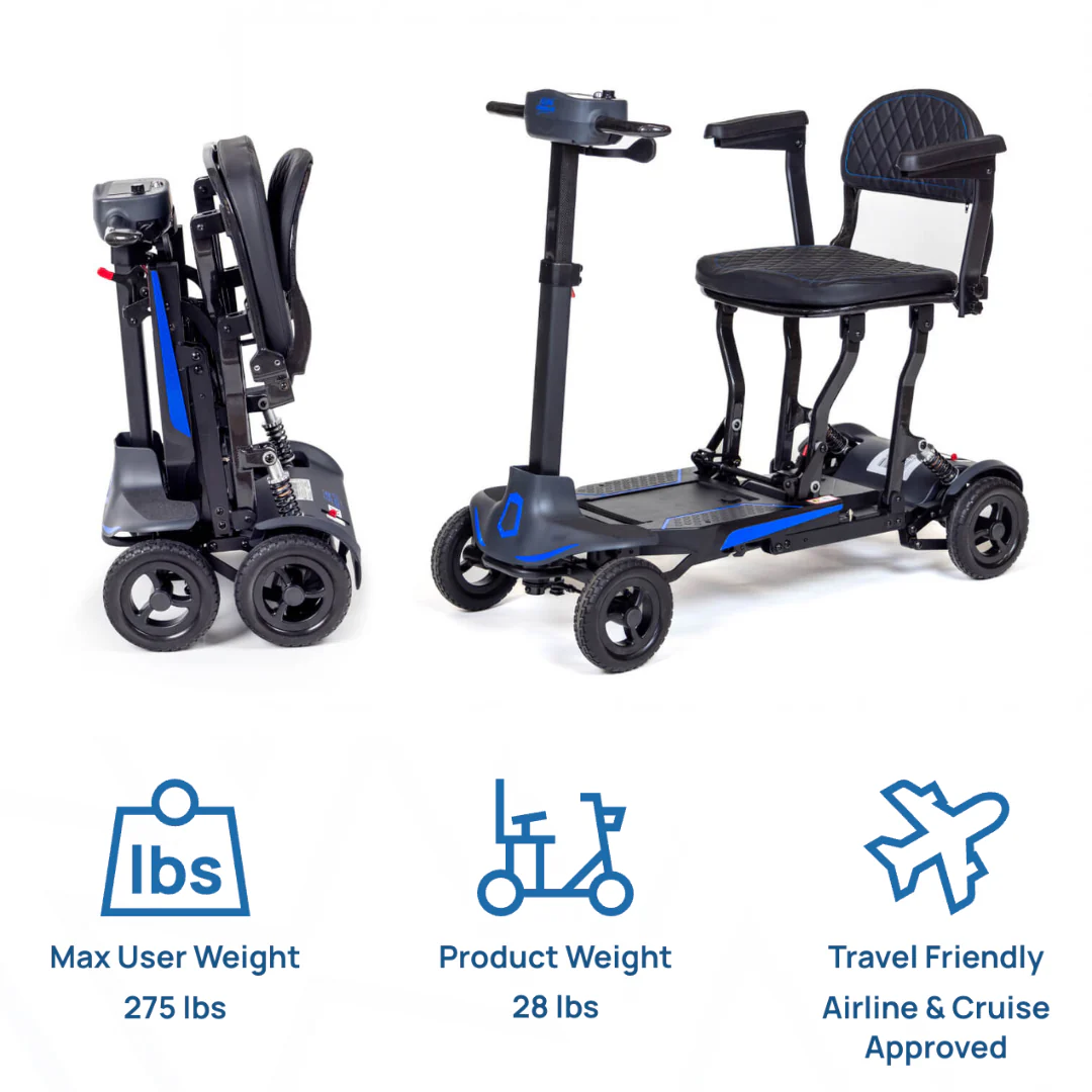 Monarch Supa Carbon Lite Ultra-Lightweight Carbon-Fiber Scooter - Image 5
