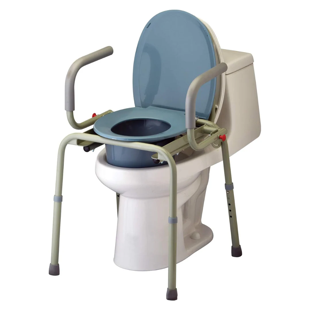 Nova Drop Arm 3-In-1 Commode - Stand Alone or Over Toilet - Image 6
