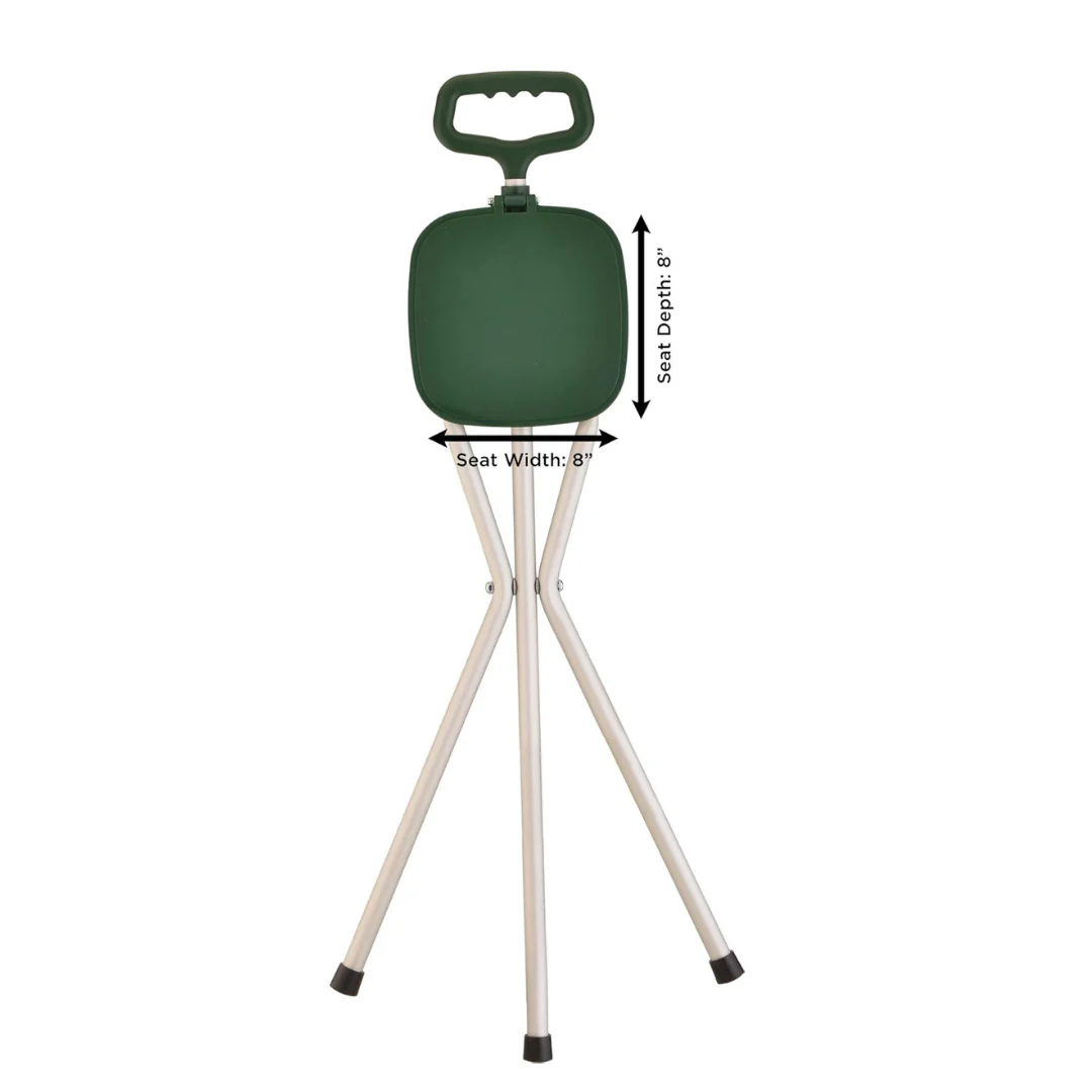 Nova Folding Seat Cane - Portable Lightweight Seat - Image 4