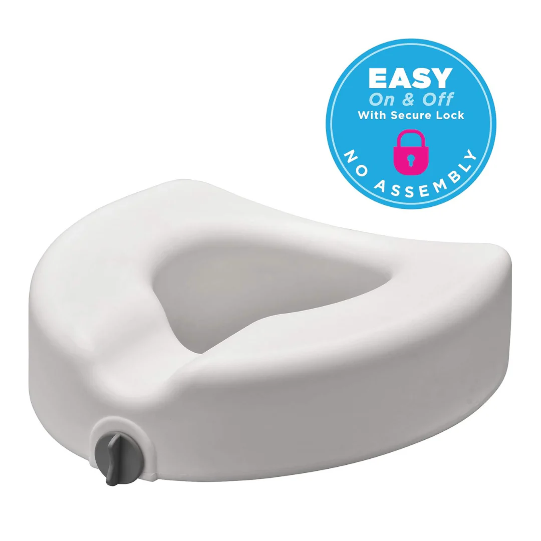 Nova Medical 5" Raised Toilet Seat with Easy Lock - Image 3