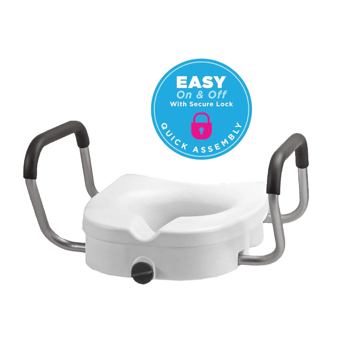 Nova Medical 5" Raised Toilet Seat with Easy Lock - Image 5