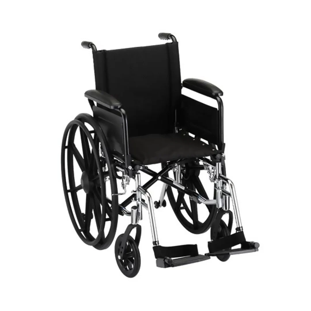 Nova Medical Lightweight Portable Wheelchair with Flip-Back Arms - Open Box - Image 3