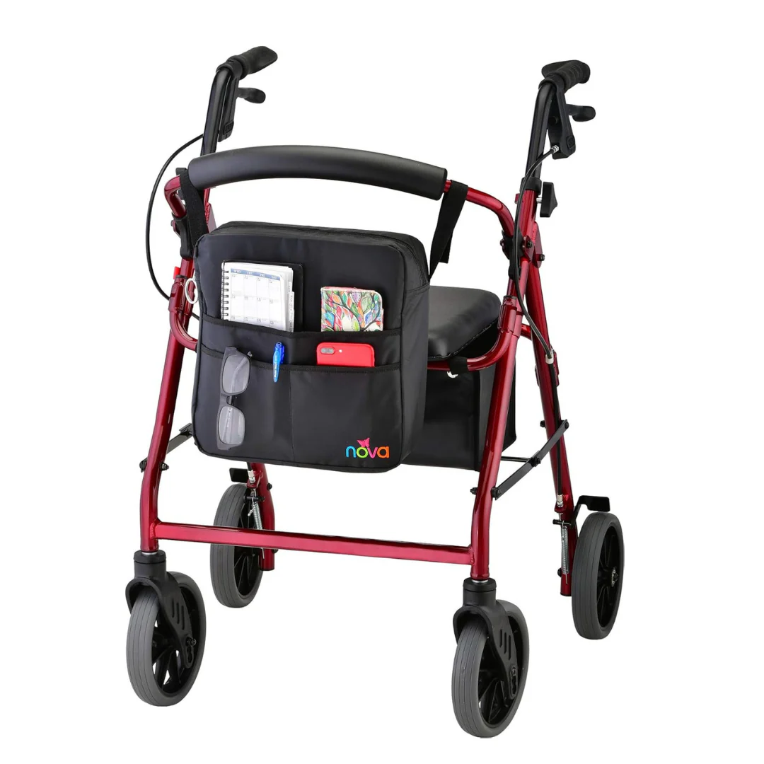 Nova Medical Mobility Storage Bags - Fits Folding Walker, Rollators, Wheelchairs and Scooters - Image 3