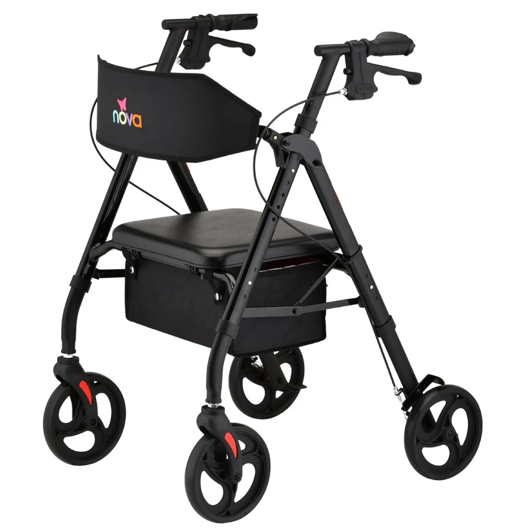 Nova Medical Star 8 Wide Back Lightweight Rollator - Image 7